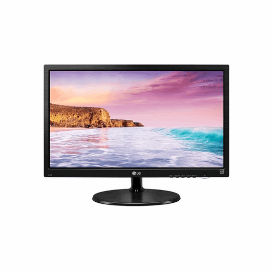 LG 20M39H – 19.5" HD Monitor, 1366x768, VGA/HDMI, HDMI Cable, Wall Mount, 3 Year Warranty - Front View