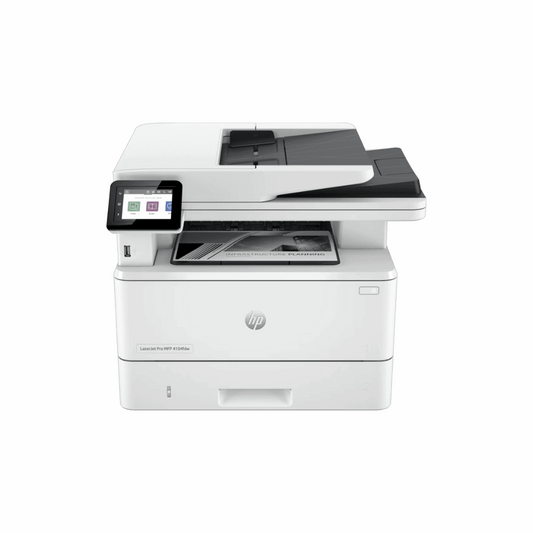 HP LaserJet Pro 4104fdw (2Z634A) – Business Monochrome Laser Printer with Fax, ADF, Duplex Printing, Wi-Fi, Network, Duplex Scanning, 3 Year Warranty - Front View