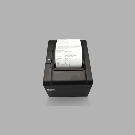 Rugtek RP80 H1 3" Wireless Thermal Receipt Printer – USB, Serial, Ethernet & WiFi, 250mm/s, CR Port, 1 Year Onsite Warranty - Front View