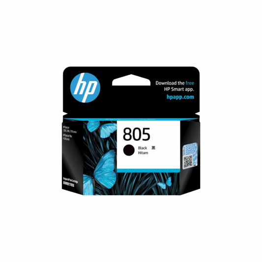 HP 805 Small Black Ink Cartridge (3YM73AA) – For HP DeskJet - 120 Pages - Front View