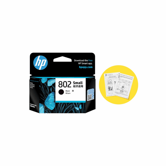 HP 802 CH561ZZ – Small Black Ink Cartridge, 120 Pages - Front View