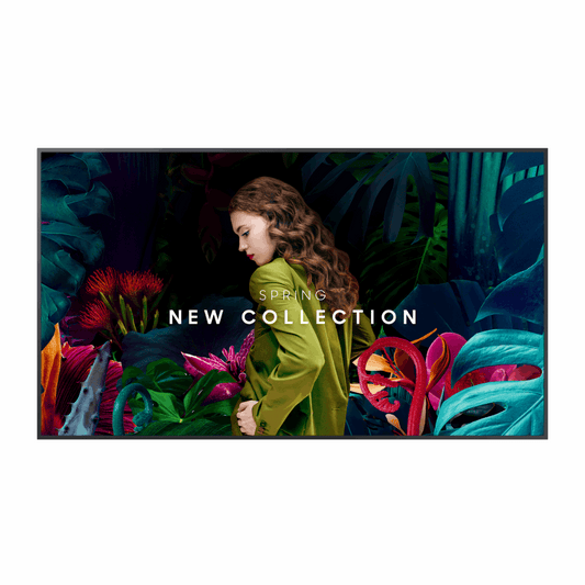 Samsung 55" QB55C-N Crystal UHD signage display – 16/7 operation, 3840x2160, non-WiFi and non-Bluetooth