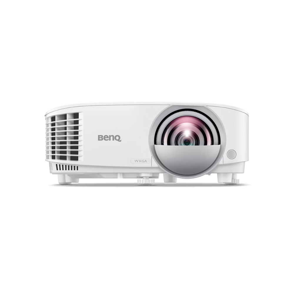 BenQ MW809STH Projector – 3600 Lumens Short Throw WXGA Projector, Dust Proof, Dual HDMI & VGA, 10W Speaker, Interactive Kit Compatible, 2 Years Warranty - Front View