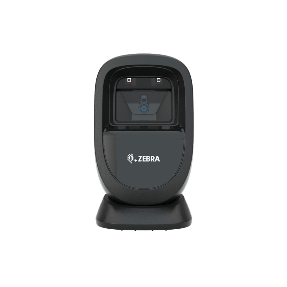 Zebra DS9308-SR4U2100AZY – 2D Tabletop Barcode Scanner, Black USB Kit, 3 Years Warranty - Front View