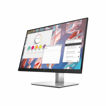 HP 23.8" 524PF Monitor 9D9L6UT – FHD IPS, 1920x1080, DP/HDMI/USB-A/USB-B, Height/Tilt/Pivot/Swivel Adjustable - Side View