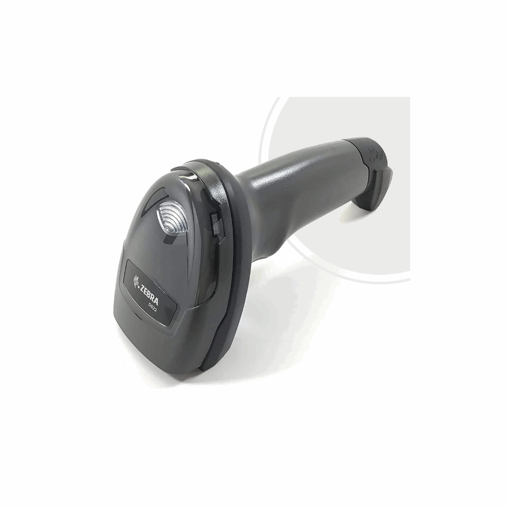 Zebra DS4608-XD7U2104ZVY – 2D Wired Barcode Scanner, Black USB Kit (India Only), Shielded USB Cable, 5 Year Warranty - Top View