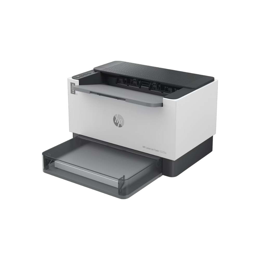 HP LaserJet Tank 1020w (381V6A) – Wireless Monochrome Laser Printer with 158A Toner, Free Installation, Wi-Fi, 2 Year Limited Hardware Warranty - Side View