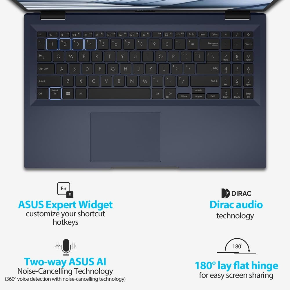 ASUS ExpertBook B1403CVA-S62629X – Intel Core i3‑1315U / 16GB RAM / 512GB SSD / 14" FHD / Win 11 Pro / Misty Grey