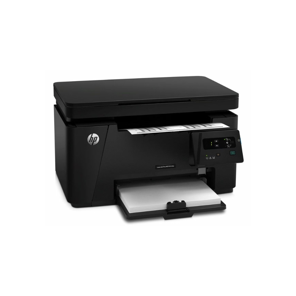 HP LaserJet Pro MFP M126a (CZ174A) – All-in-One Monochrome Laser Printer, 88A Toner, Print/Scan/Copy, USB, 1 Year Warranty - Side View