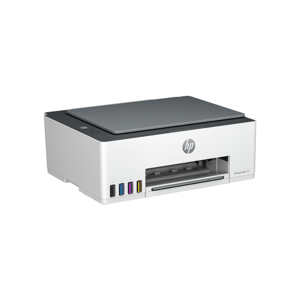 HP Smart Tank 520 (1F3W2A) – All-in-One Ink Tank Printer, Copy/Scan/Print, 1 Year Warranty + 1 Year Additional on Registration - Side View