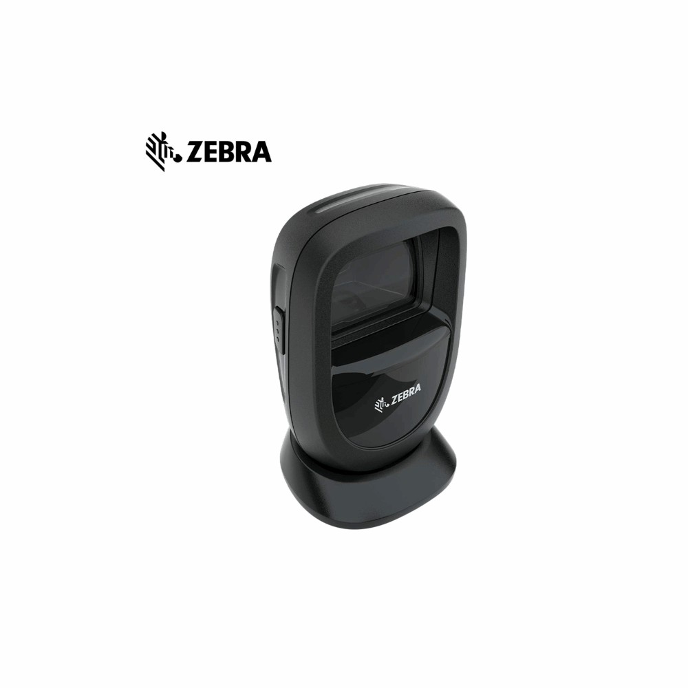 Zebra DS9308-SR4U2100AZY – 2D Tabletop Barcode Scanner, Black USB Kit, 3 Years Warranty - Side View