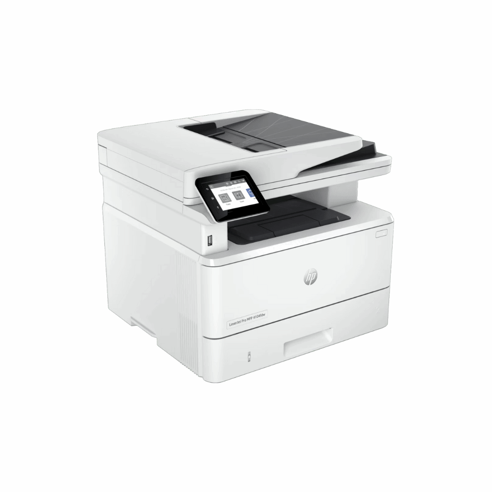HP LaserJet Pro 4104fdw (2Z634A) – Business Monochrome Laser Printer with Fax, ADF, Duplex Printing, Wi-Fi, Network, Duplex Scanning, 3 Year Warranty - Side View