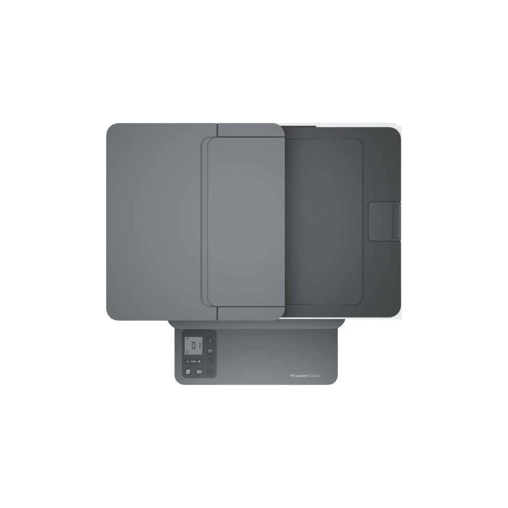 HP LaserJet MFP M233sdw (6GX06A) – All-in-One Monochrome Laser Printer, 29 PPM, Duplex, Network & Dual Band Wi-Fi, 40-Sheet ADF, 1 Year Warranty - Top View