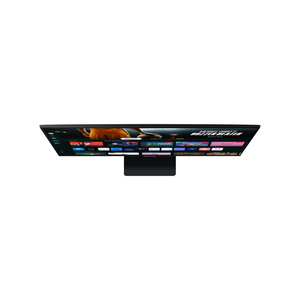 Samsung LS27DM501EWXXL (M5) – 27" FHD VA Smart Monitor, White, HDMI/USB, HDR10, WiFi & BT, Dex & AirPlay, Speakers, 3 Year Warranty -Top View