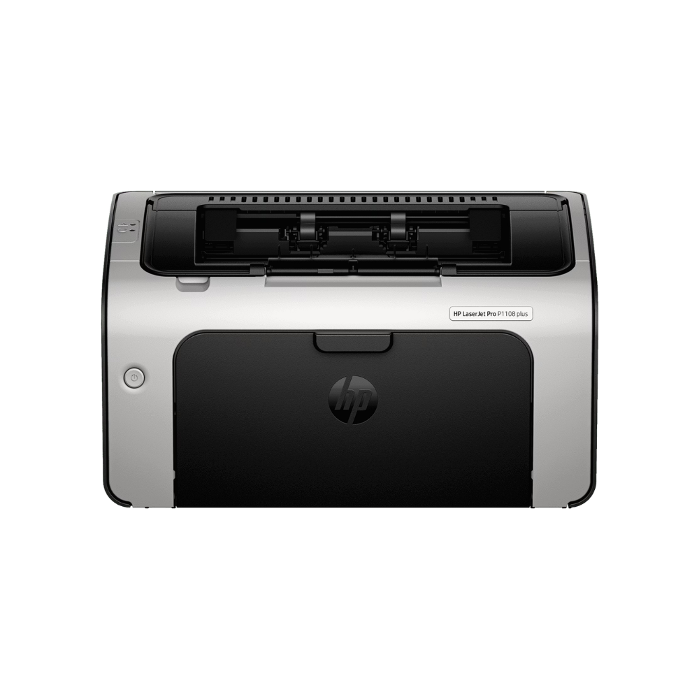 HP LaserJet P1108 Plus (53P41A) – Personal Monochrome Laser Printer, 88A Toner, Compact Design, USB, 1 Year Warranty - Front View