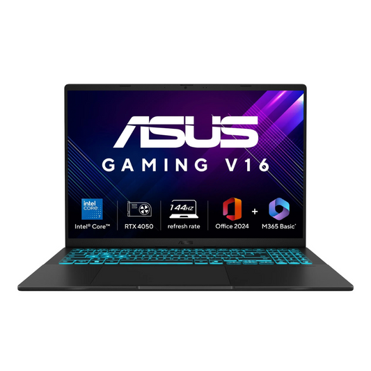 ASUS Gaming V16 V3607VU-RP275WS – Core 7, RTX 4050 6GB, 16GB DDR5, 512GB SSD, 16″ WUXGA 144Hz, Win11 + Office, Black