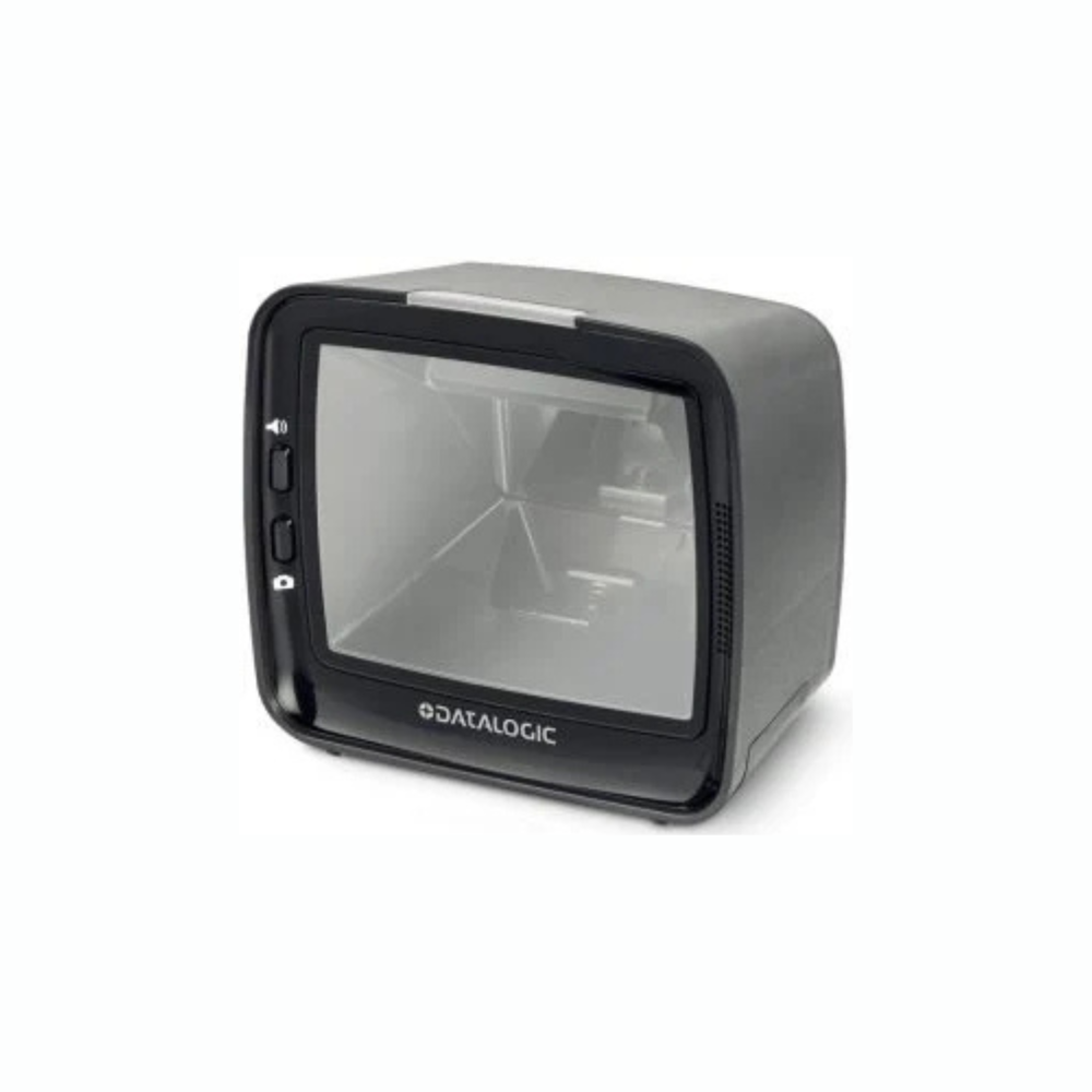 Datalogic Magellan M3410 – 2D Table Top Omni-Directional Barcode Scanner, Vertical High-Performance Imaging, USB Interface, 1 Year Warranty - Front View