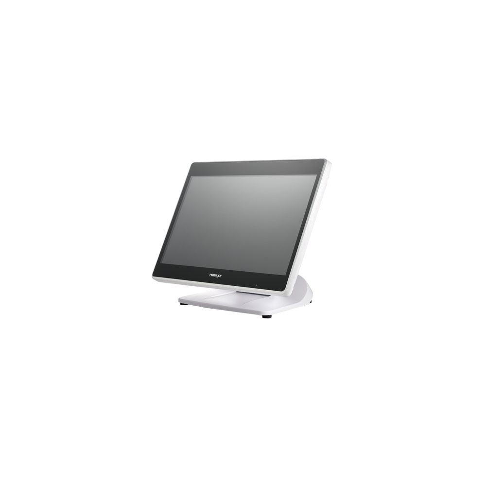Posiflex PS-3616 G2 (W) – 15.6" Touch POS, 4GB RAM, 128GB SSD, White, No OS, 3 Years Onsite Warranty - Side View