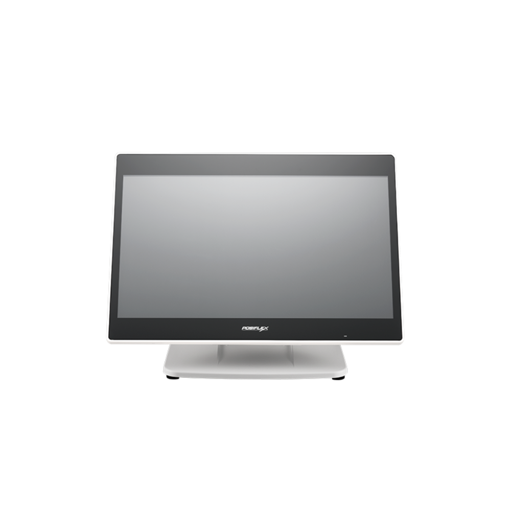 Posiflex PS-3616 G2 (W) – 15.6" Touch POS, 4GB RAM, 128GB SSD, White, No OS, 3 Years Onsite Warranty - Front View