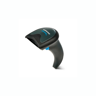 Datalogic QuickScan QW2520 – 2D Wired Barcode Scanner with Stand, VGA Imager, USB Interface, Black Kit (Scanner, USB Cable & Stand), 1 Year Warranty - Side View