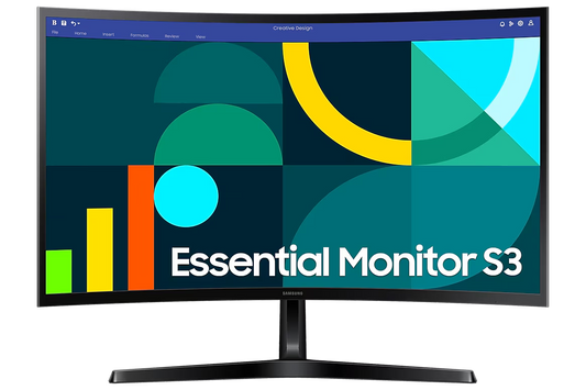 Samsung 27-Inch FHD Curved Monitor (LS27D368GAWXXL) – VA Panel, 100Hz, 1800R Curvature, HDMI, VGA, 3 Year Warranty