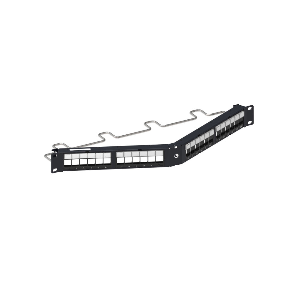 CommScope 24-port unloaded jack panel 1U (Angled) for cat6 (760237042)