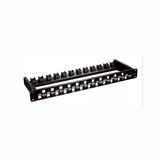 DLink Cat6A 24Port PPanel NPP-6A1BLK241 Loaded