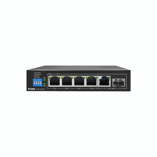 Dlink DGS-F1006P-E 4Port Switch