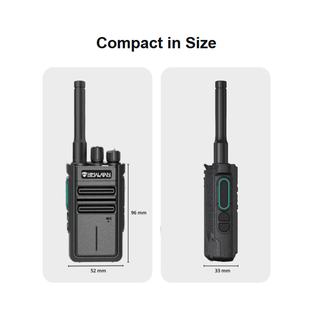 Himalayan Walkie Talkie Blaze M1 – PMR Lic-Free 446 MHz, Long-Range, Rugged Design - Size Compact view