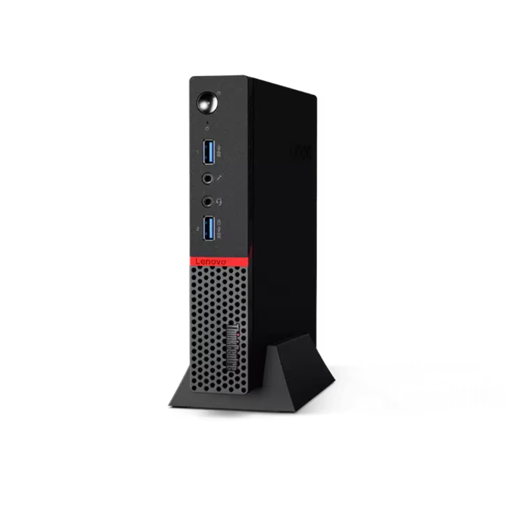 Refurbished Lenovo M720S SFF Desktop – Core i5 8th Gen, 8GB RAM, 512GB SSD, DOS, 3 Yr Warranty, Without Monitor - front view