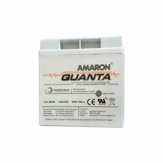 QUANTA (Amar Raja) 12V 26AH SMF BATTERY