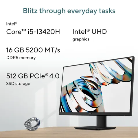 ASUS V440VA-KBPC043WS All-in-One PC – Intel Core i5-13420H, 16GB DDR5, 512GB PCIe Gen4 SSD, 23.8" FHD Display, Windows Hello IR Camera, Office Home 2024