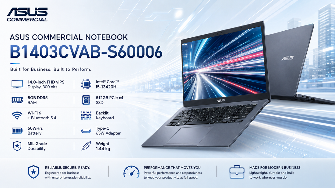 ASUS Commercial Notebook B1403CVAB-S60006 - Asus Dealer in Chennai