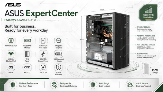 ASUS Desktop P500MV-05210H0210 , Asus Commercial Desktop Dealer in Chennai