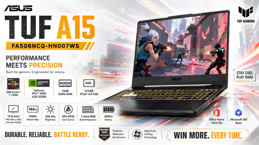 ASUS TUF A15 FA506NCQ-HN007WS |  AMD Ryzen 7 170H processor | Asus Dealer in Chennai, Supreme Computers