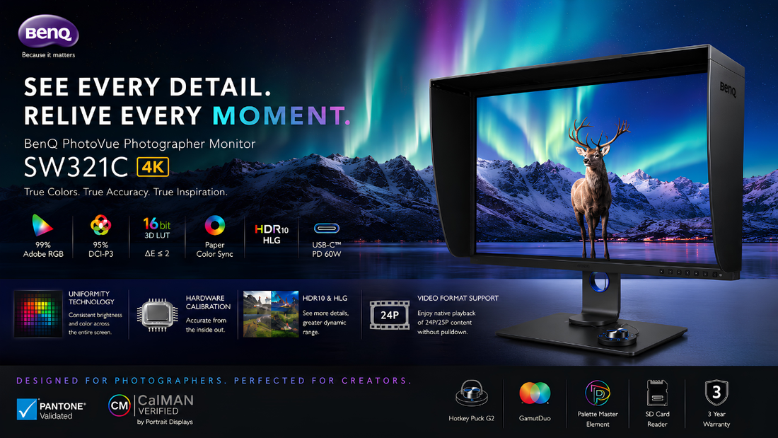 Buy BenQ SW321C 4K Photographer Monitor | Authorized Dealer in Chennai, Supreme Computers