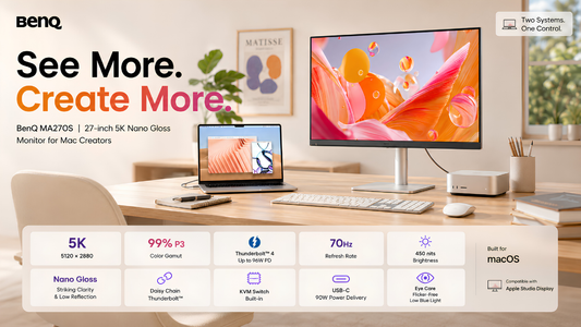 BenQ MA270S 27-inch 5K Nano Gloss Monitor Dealer in Chennai, Supreme Computers