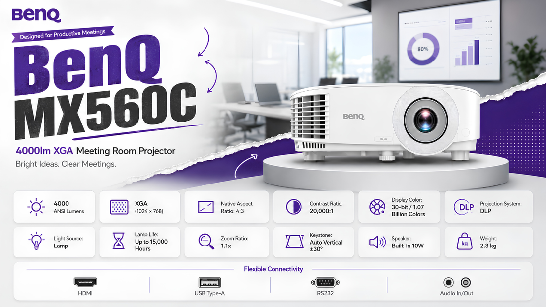BenQ MX560C Projector, Supreme Computers Dealer in Chennai.