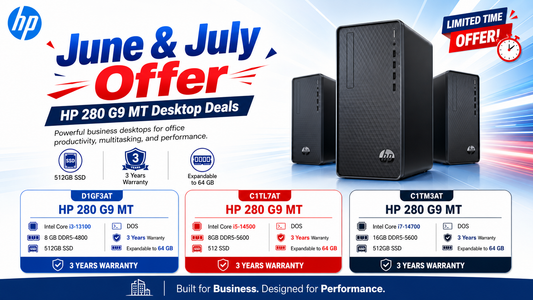 HP 280 G9 MT Desktop June & July Offer – Powerful Business Desktops for Office Productivity