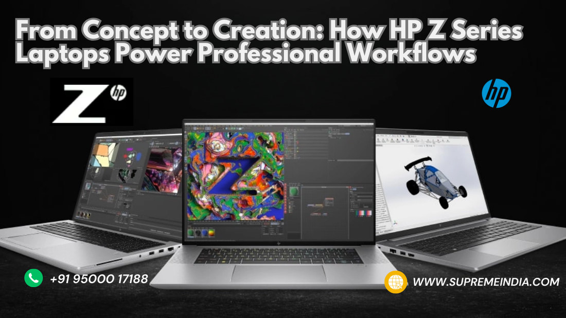 Engineer working on CAD models using HP ZBook workstation laptop in Chennai