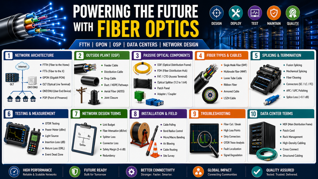 Fiber Optics - Network products dealer in chennai, Supreme computers
