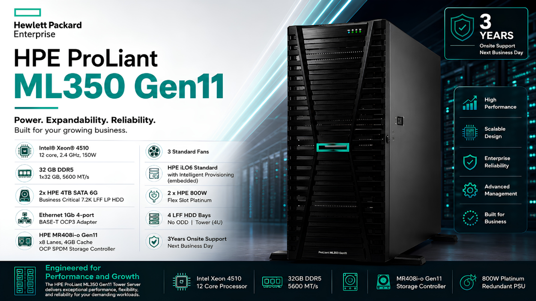 HPE ProLiant ML350 Gen11 Tower Server Dealer in Chennai Supreme Computers