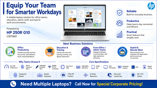  HP 250R G10 C91T8AT Laptop Dealer in Chennai, Supreme Computers
