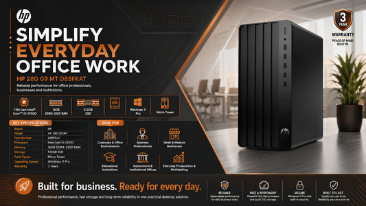 HP 280 G9 MT D85FKAT, Desktop Dealer in Chennai, Supreme Computers