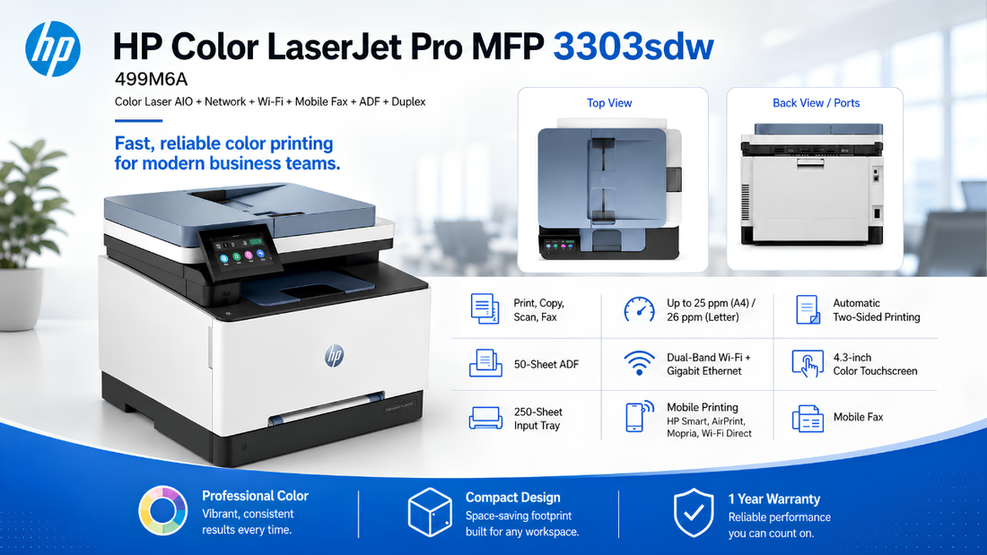 HP Color LaserJet Pro MFP 3303sdw – 499M6A - HP Printer Dealer in Chennai, Supereme Computers