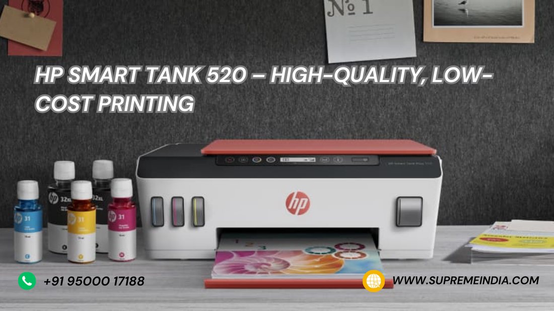 HP Smart Tank 520 ink tank printer with refillable ink system for ultra-low cost home and office printing