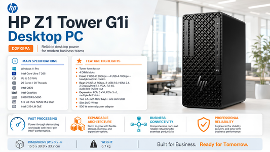 HP Z1 Tower G1i D2FX9PA, HP Dealer in Chennai, Supreme Computers