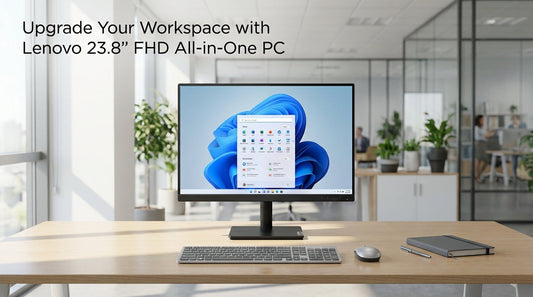 Lenovo 23.8 inch FHD All-in-One PC with Intel Core processor, Windows 11 Pro and WiFi 6 available in Chennai Tamil Nadu from Supreme Computers