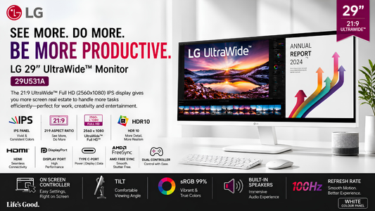 LG 29U531A UltraWide Monitor, LG Monitor Dealer in Chennai,Supreme Computers
