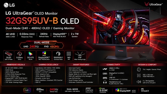 Buy LG UltraGear 32GS95UV-B OLED Gaming Monitor Dealer Chennai, Supreme Computers